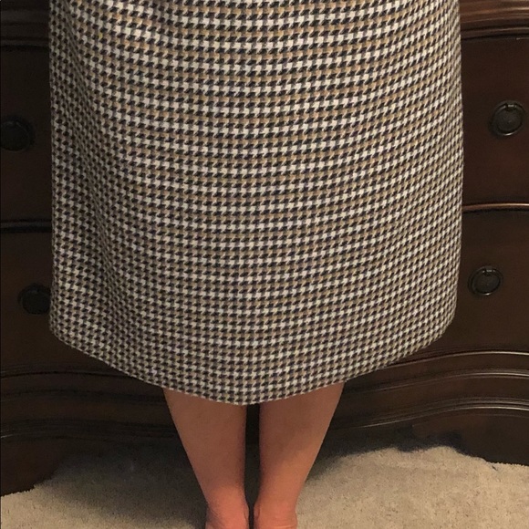 Talbots houndstooth lined pencil skirt- SZ 14 - Picture 2 of 4